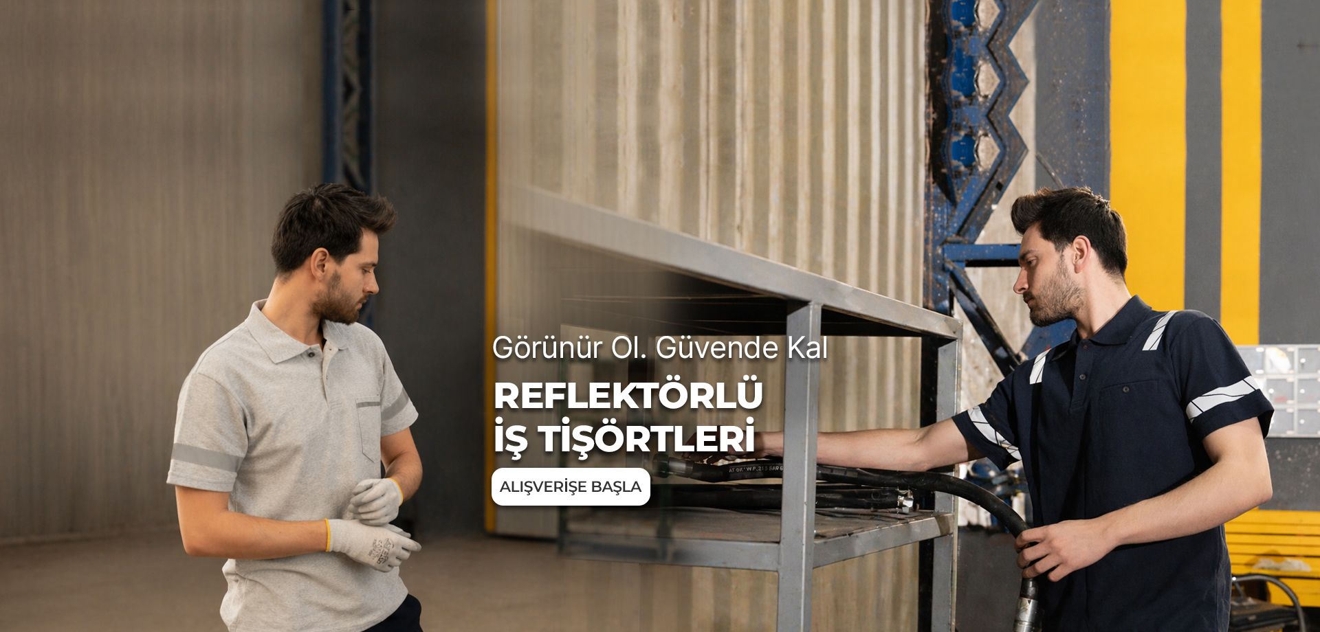 Reflektörlü iş kıyafet