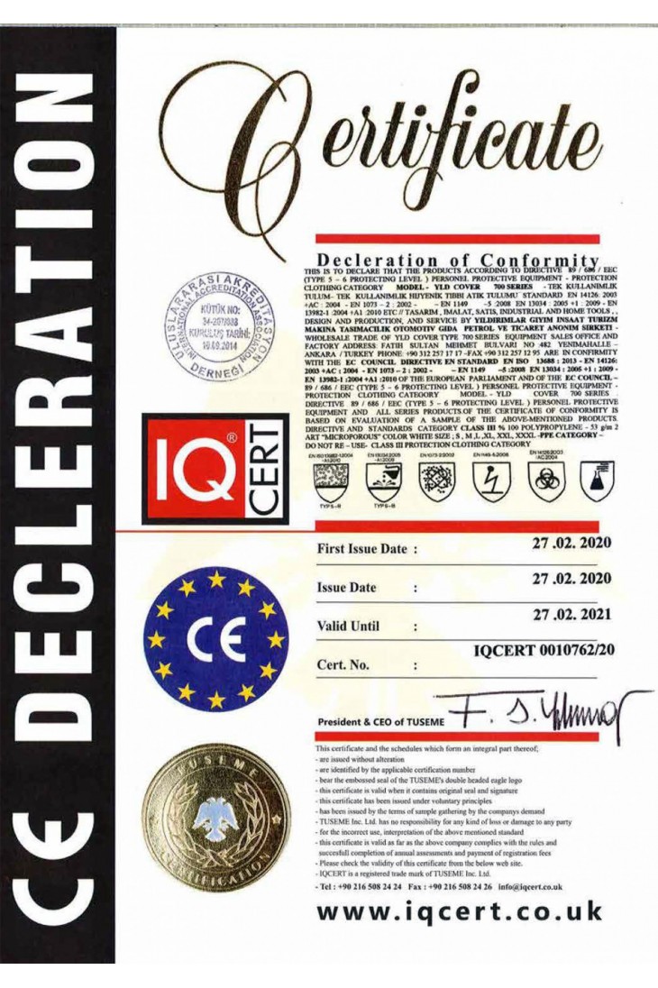 Yıldırımlar Giyim: İş Güvenliği Malzemeleri ve Ekipmanları