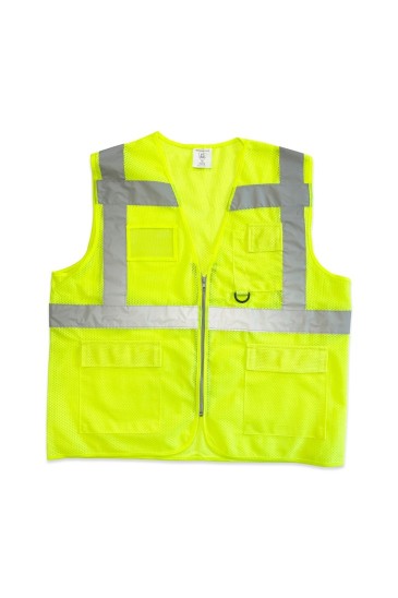 Cepli Fileli İkaz Yeleği - Sarı