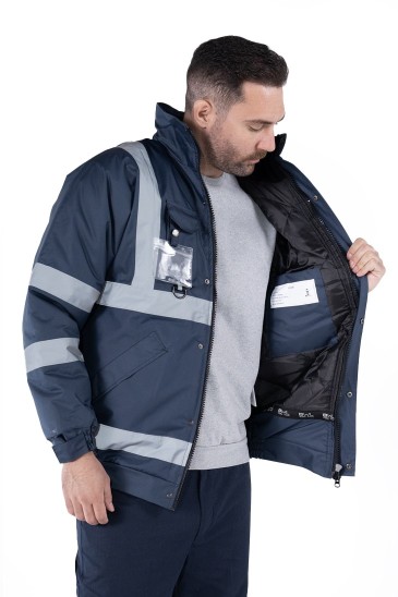 Hi-Vis İş Montu - Lacivert