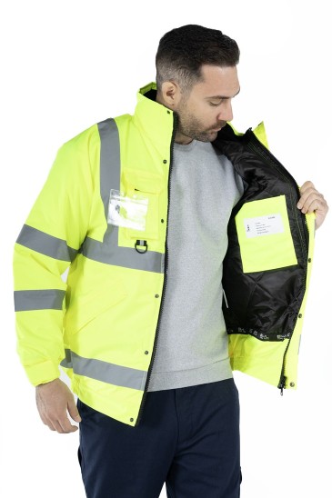 Hi-Vis İş Montu - Sarı