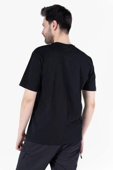 Bisiklet Yaka T-Shirt - Siyah