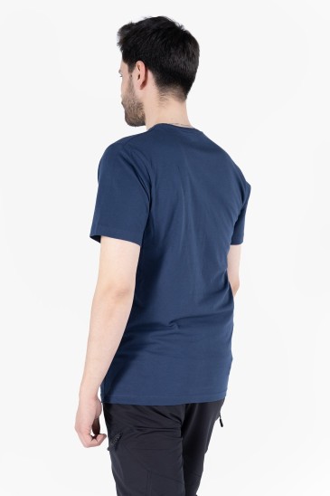 V Yaka T-Shirt - İndigo