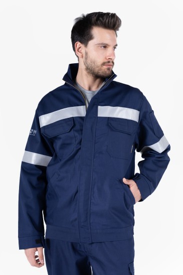 Flame Gold Isı ve Aleve Karşı Koruyucu Ceket - Lacivert