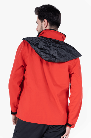 Gizli Kapüşonlu Softshell Mont - Kırmızı