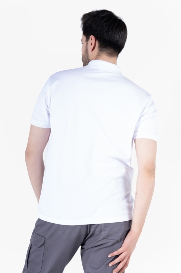 Polo Yaka  T-Shirt - Beyaz