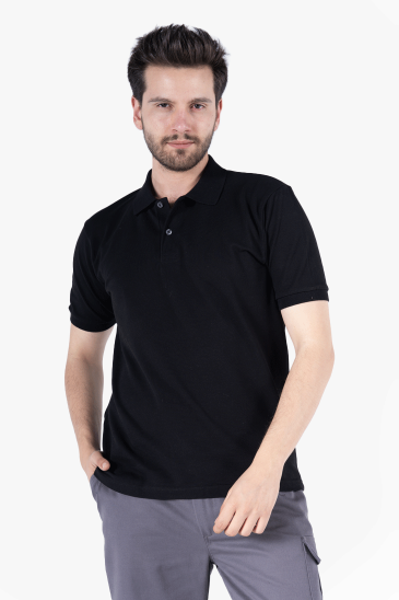Polo Yaka  T-Shirt - Siyah