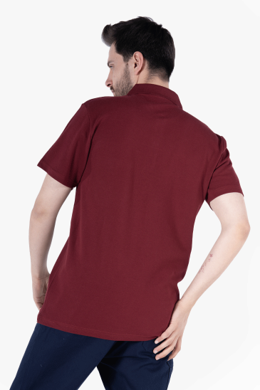 Polo Yaka T-Shirt - Bordo