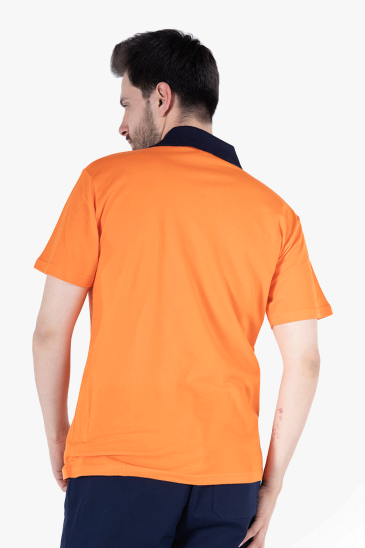 Polo Yaka T-Shirt - Turuncu
