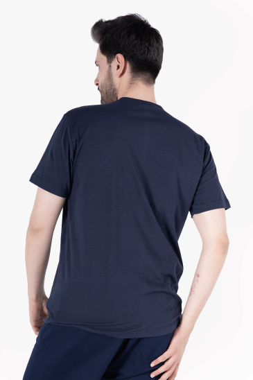 V Yaka T-Shirt - Lacivert