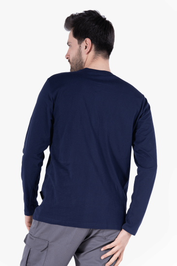 Bisiklet Yaka Sweatshirt - Lacivert
