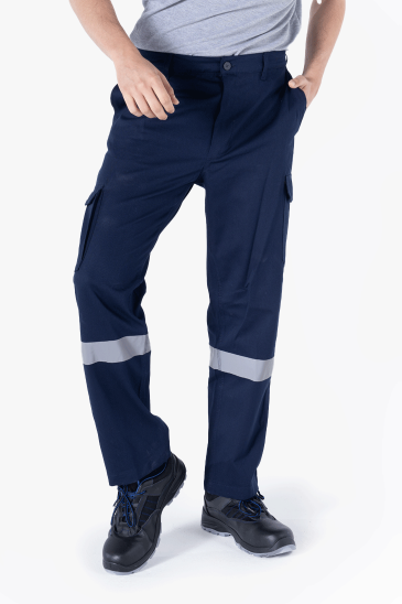 Reflektörlü ve Komando Cepli Pantolon - Lacivert