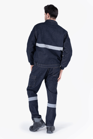 Kapitoneli Kot Mont-Pantolon Takım - Lacivert