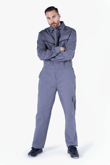 Biye Reflektörlü Tulum - Gri