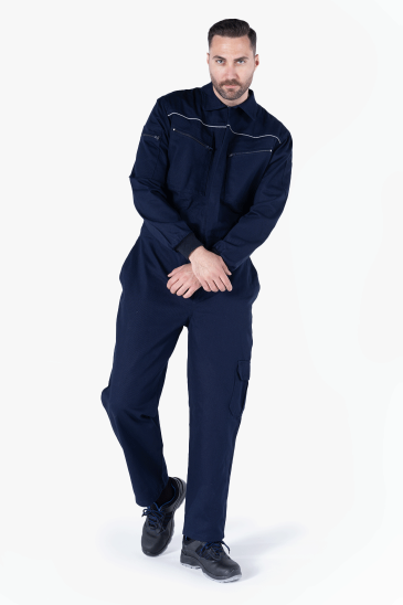 Biye Reflektörlü Tulum - Lacivert