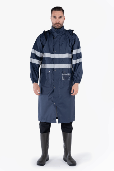 Hi - Vis Yağmurluk - Lacivert