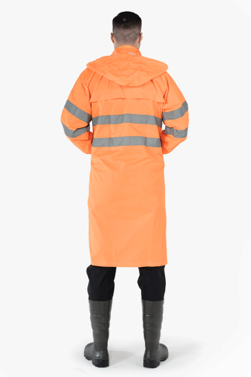Hi - Vis Yağmurluk - Turuncu