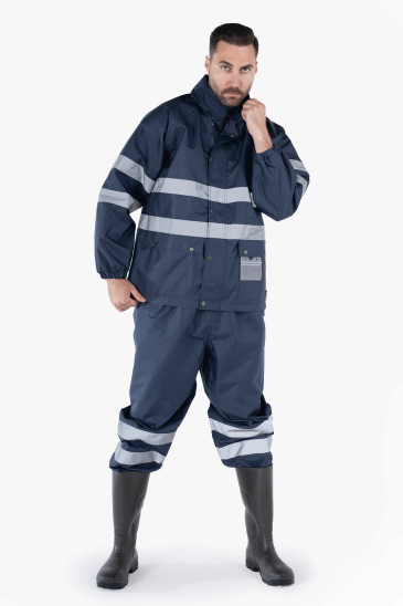 Hi - Vis Yağmurluk Takım - Lacivert