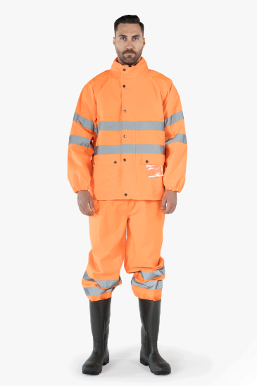 Hi - Vis Yağmurluk Takım - Turuncu