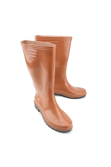 Gezer Pvc Uzun Çizme - Kahverengi