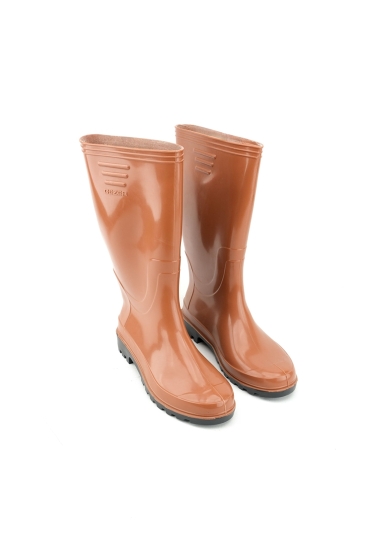 Gezer Pvc Uzun Çizme - Kahverengi