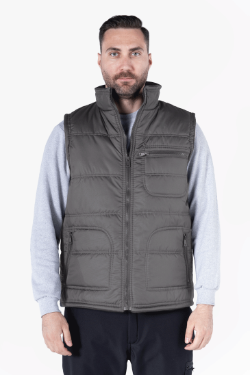 Polarlı Elyaf Takviyeli İş Yeleği - Gri