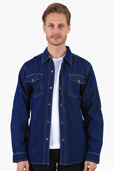 Kot Gömlek - Lacivert