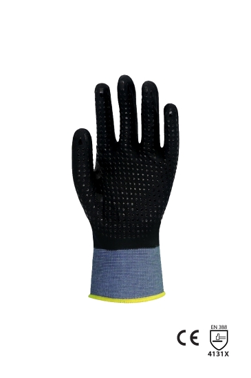 Hanvo Full Kaplı Dotlu Köpük Nitril Eldiven - Standart