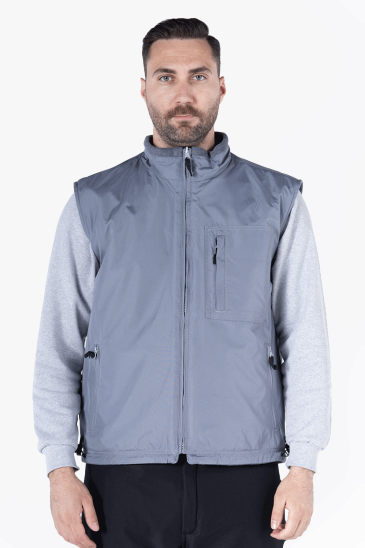 Ripstop Çift Taraflı Yelek - Gri