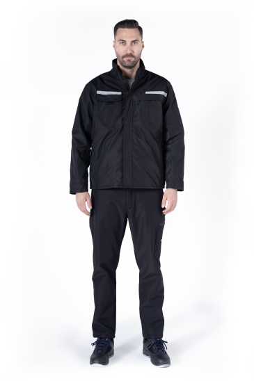 3'ü Bir Arada Mont - Siyah