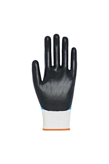 Handy H1701 Çift Kaplı Nitril Eldiven - Mavi - Siyah