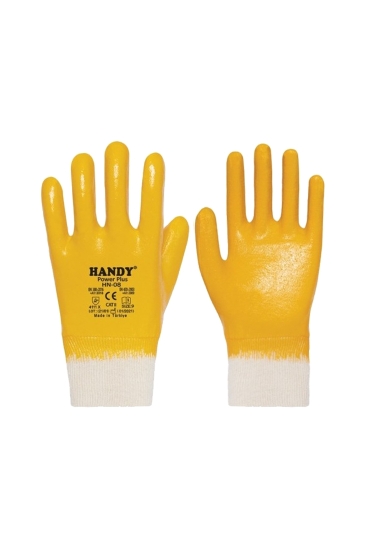 Handy Hn-08 Nitril Tam Kaplı Eldiven - Sarı