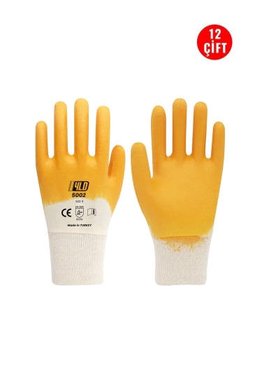 YLD 5002 Sarı Nitril Eldiven (12'li Paket) - Sarı