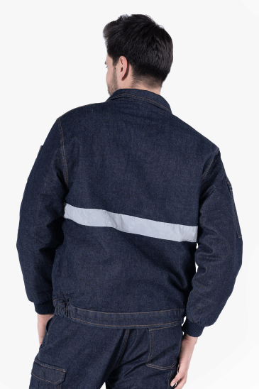 Kapitoneli Kaynakçı Kot Mont - Lacivert