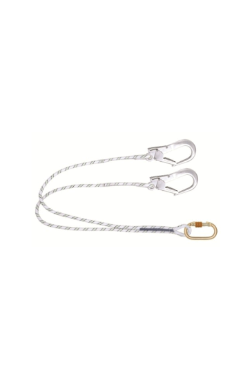 Kİ231 Çift Kollu Statik Halatlı Lanyard Büyük Kancalı