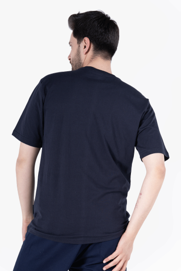 Bisiklet Yaka T-Shirt - Lacivert