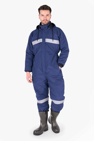 Rüzgar ve Su Geçirmez Tulum - Lacivert