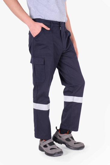 Reflektörlü Harman İş Pantolonu - Lacivert