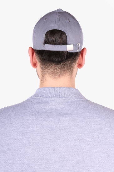 Metal Tokalı Spor Şapka - Gri