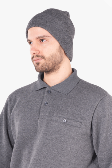 Owl Form Yün Bere - Gri