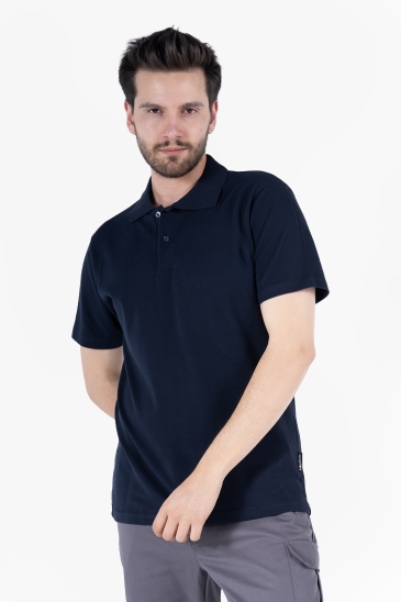 Polo Yaka  T-Shirt - Lacivert