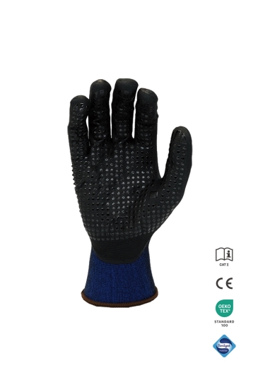 Dotlu Mikro Köpük Nitril Kaplamalı Montaj Eldiveni - Standart