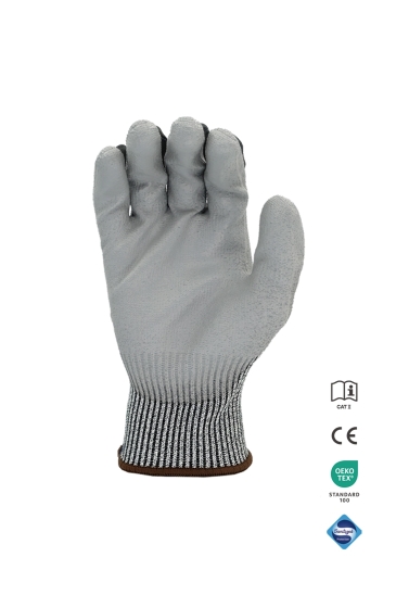 D Kesilme Dirençli  1/2 PU Kaplamalı Montaj Eldiveni - Standart