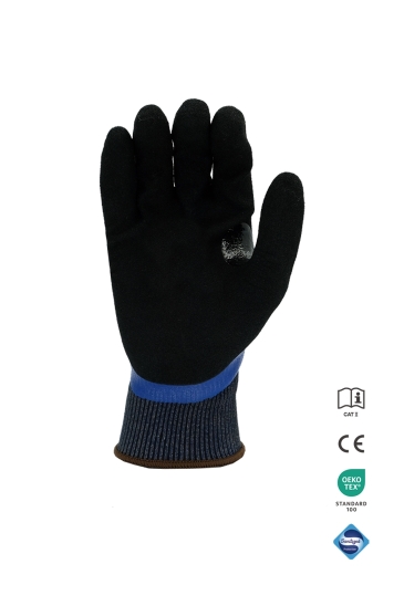 D Kesilme Dirençli Q Destekli Full Nitril Montaj Eldiveni - Standart