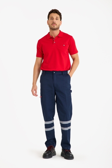 Asma Aparatlı Reflektörlü Pantolon - Lacivert