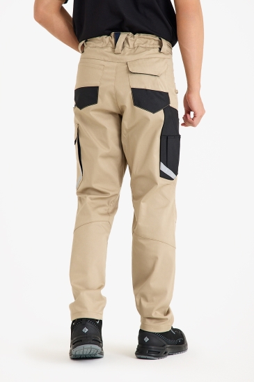 F 2144 Kordura Takviyeli Likralı Pantolon - Camel-Lacivert