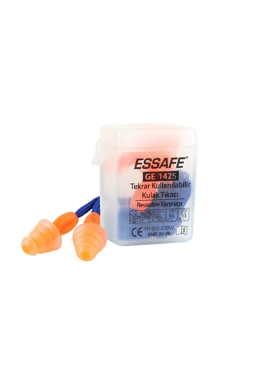 Essafe Çam Tipi Kulak Tıkacı Kordonlu Kutulu 24 Db