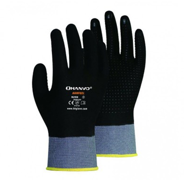 NU506 Full Kaplı Dotlu Köpük Nitril Eldiven