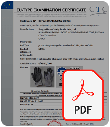 NJ506 - Köpük Nitril Eldiven