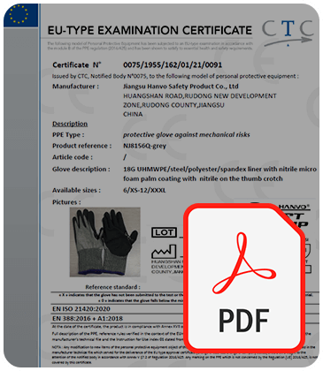 NJ8156Q Nitril Kaplama Eldiven